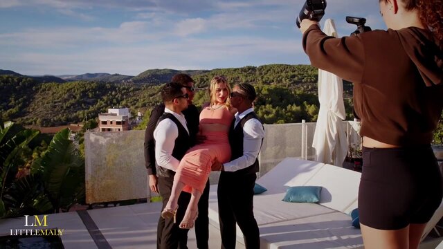 Irish snowbunny takes BBC during photoshoot