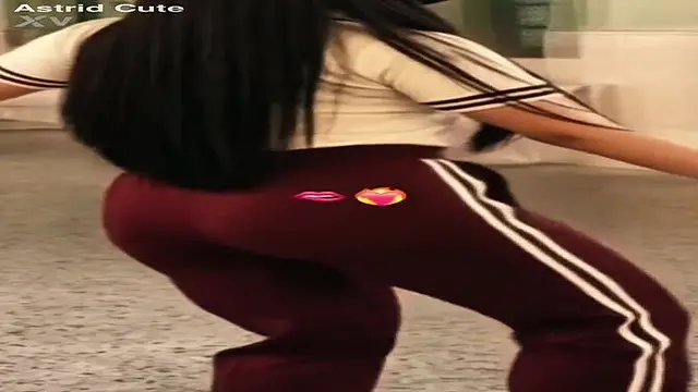 Petite and sassy Latina stepsister shows off her big booty in a short