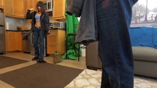 Four nerdy voyeurs drooling on candy-covered cocks in POV oral😜 debauchery